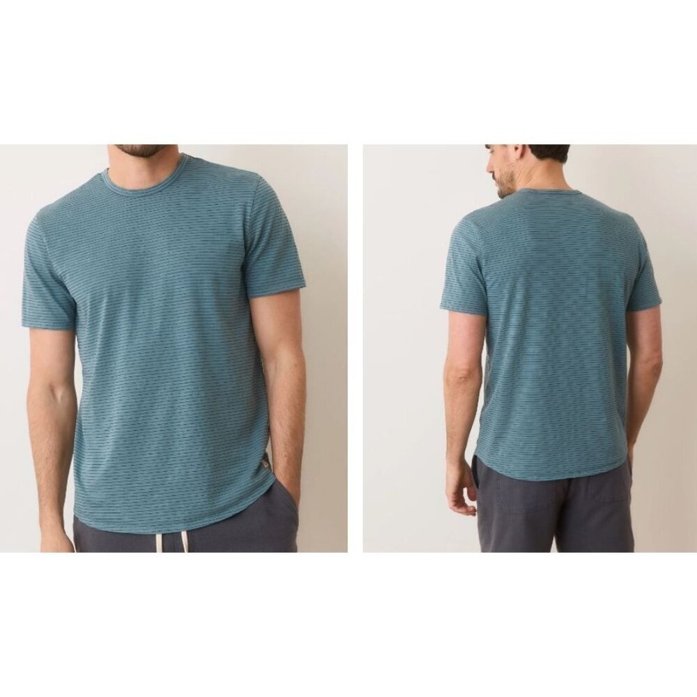 Marine Layer Tailored Crew Tee Shirt Top Men Size Medium / Large NWT Classic